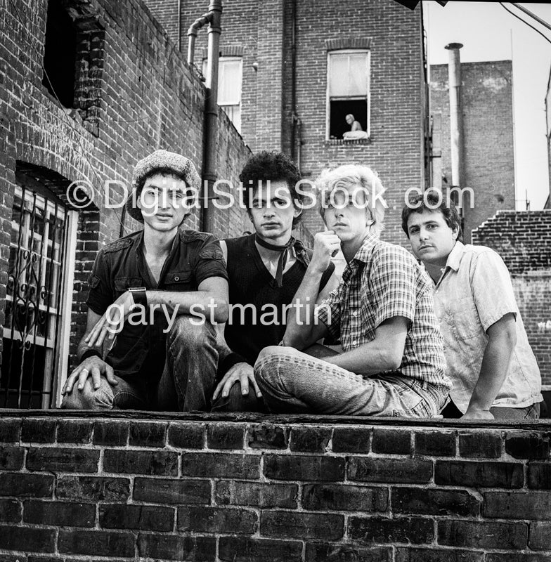 Posing On Top Of The Brick Wall