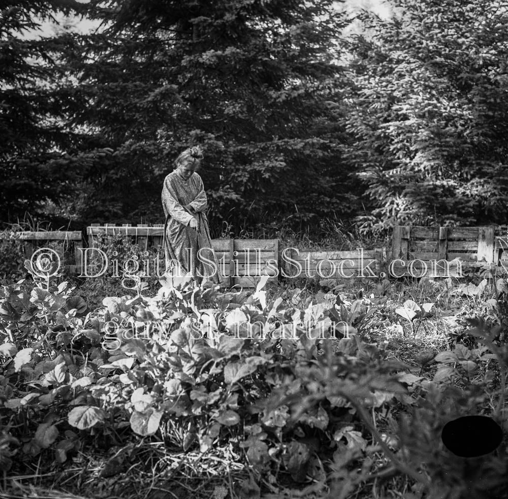 April Strolling Along the Murkwood Garden Analog, Portraits, Women, B & W