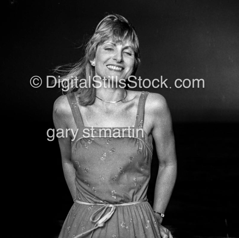 Kerry Laughing Portrait, Encinitas.,CA, analog, black & white, portrait