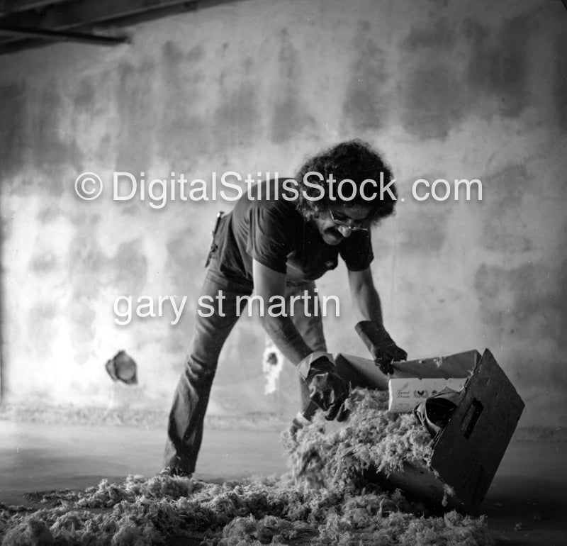 Caesar Garage Clean-Out Analog, Portrait, Men, Black & White