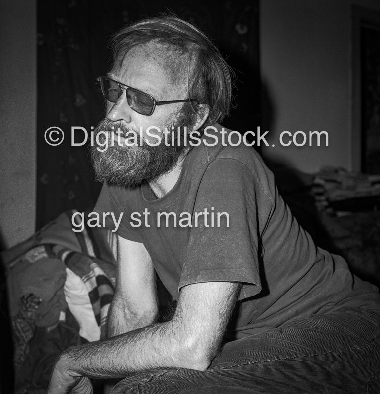Lenny in Sunglasses, Analog, Portraits, Men, Black and White