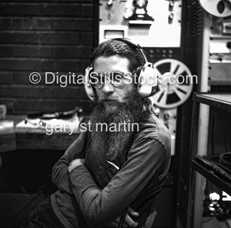 Producer with Arms Crossed, Analog, Portraits, Men, Black and White