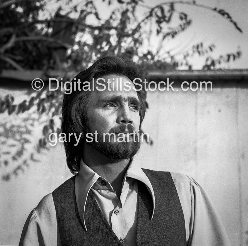 Rick In A Suit Staring Upwards, Analog, Portraits, Men, Black and White