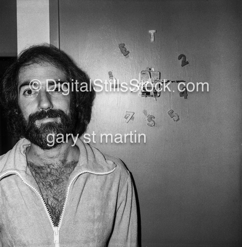 George Judd with Time on his Shoulder, Santa Ana, CA, Analog, Black & White, Portraits, Men