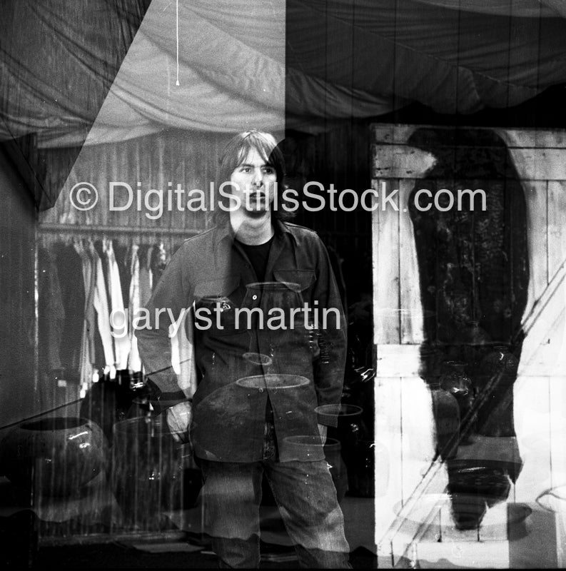 Dennis Wagner, art studio, portrait. Analog, Black & White, Portraits, Men