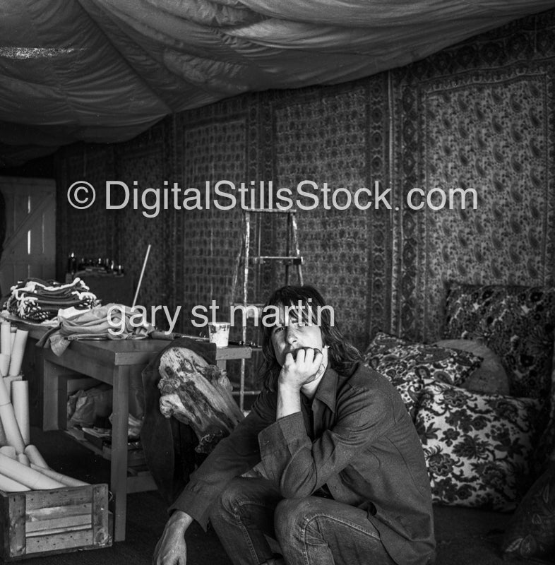 Dennis Wagner in his Studio, Analog, Portraits, Men, Black and White