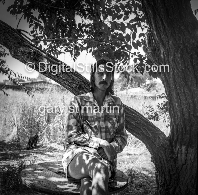 Legs Crossed, Self Portrait, Costa Mesa, CA, Analog, Portraits, Men, Black and White