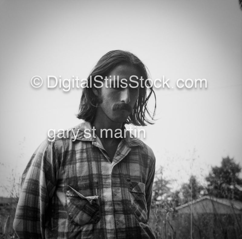 Thinking, Self Portrait, Costa Mesa, CA, Analog, Portraits, Men, Black and White