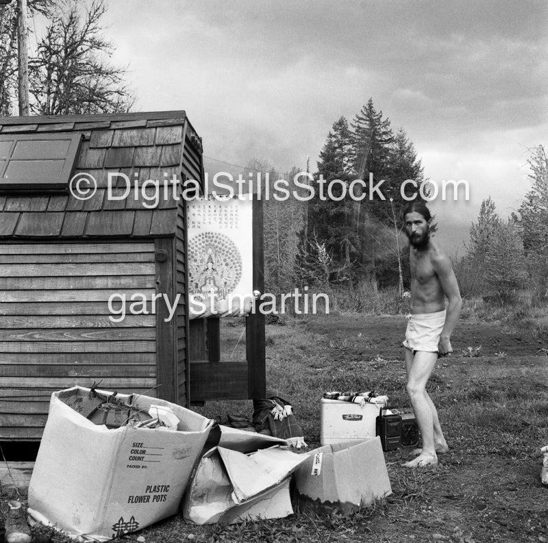 Swinging my Arm, Self Portrait, McKenzie Bridge, OR, Analog, Portraits, Men, Black and White