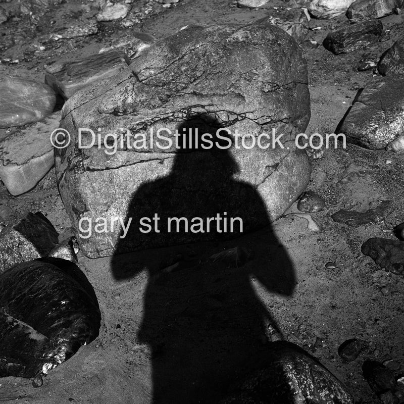 Shadow Art, Self Portrait - Big Sir, CA, Analog, Portraits, Men, Black and White