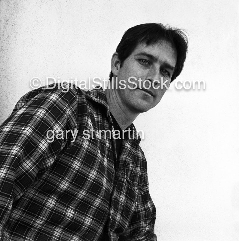 Self Portrait in my Plaid Shirt V2, Analog, Portraits, Men, Black and White