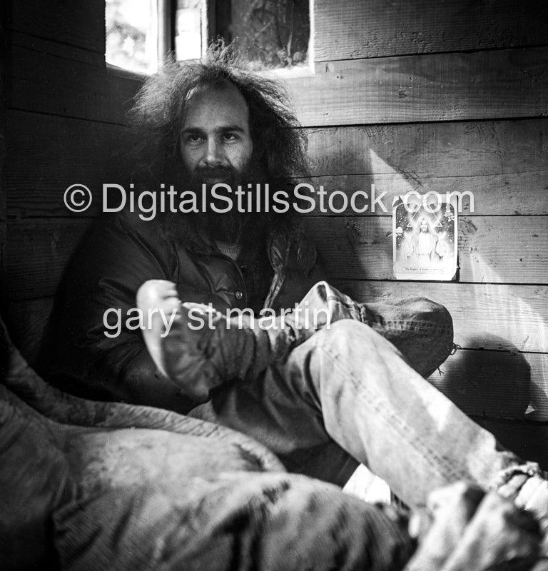 Mirkwood, Oregon Joe in his Office, Analog, Portraits, Men, Black and White