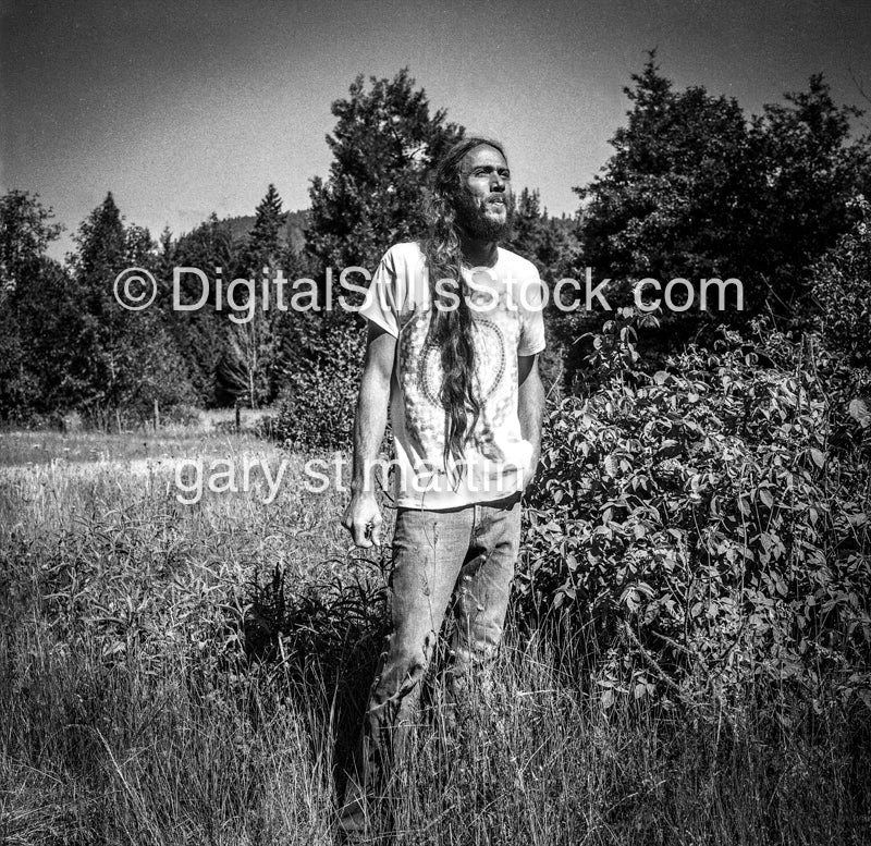 Gary Jenson Looking Upwards, Analog, Portraits, Men, Black and White