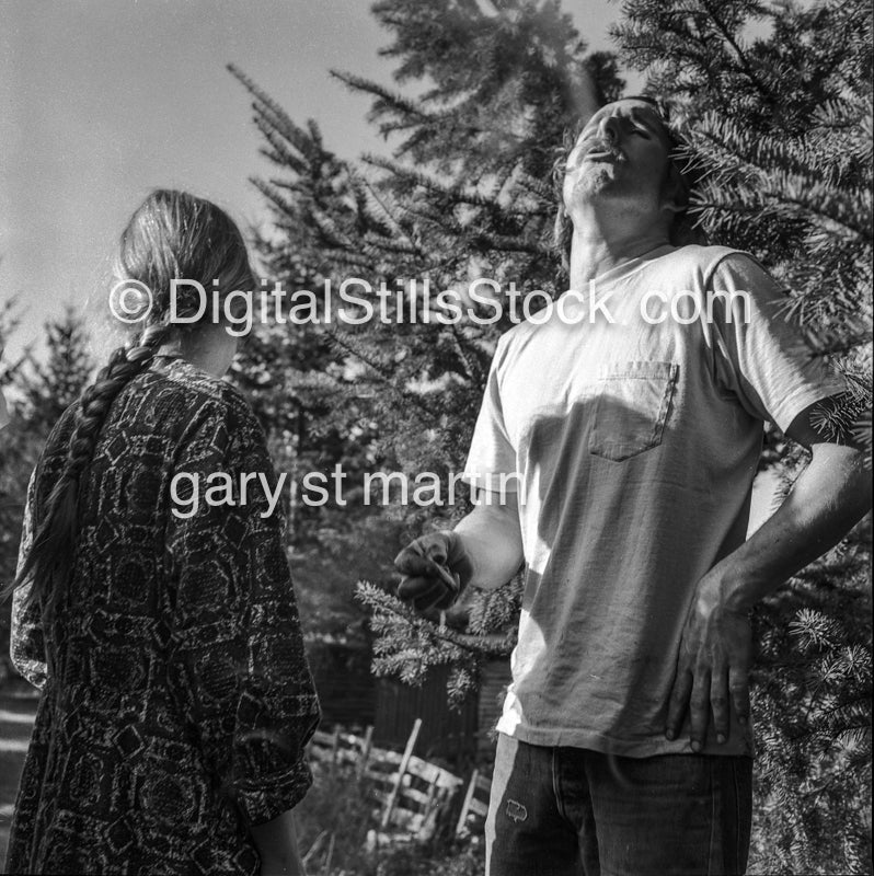 Jack Burger and April, Mirkwood, Venita, OR, Analog, Black & White, Portraits, Men