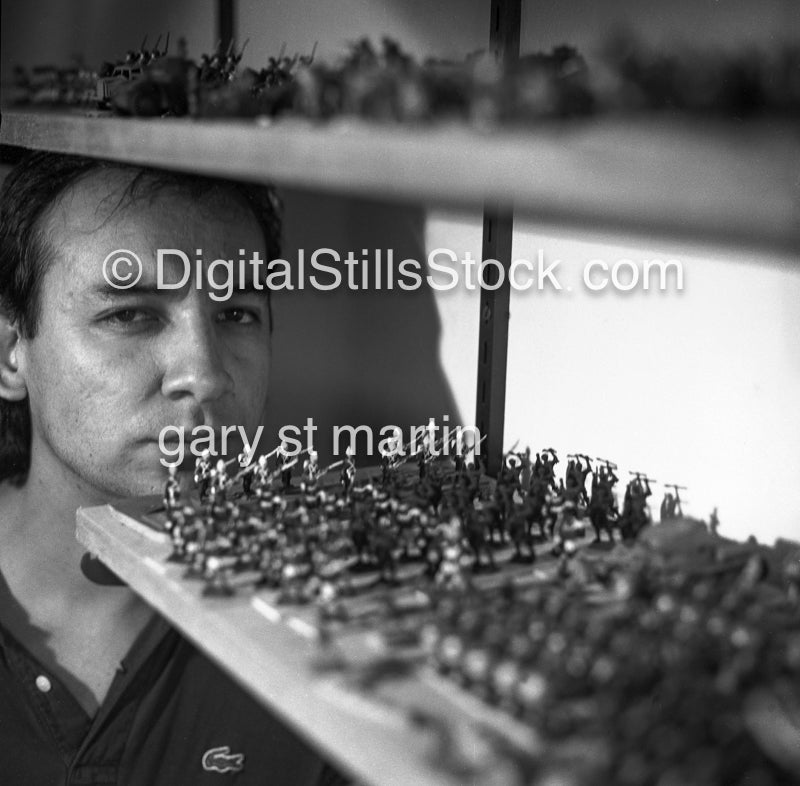 Gene Chavira, Portrait, War Gaming, Analog, Portrait, Men, Black & White