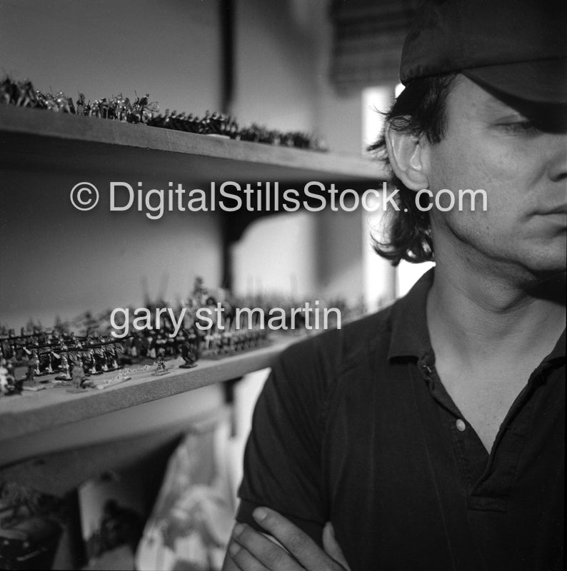 Gene Chavira and War Games, Analog, Portrait, Men, Black & White