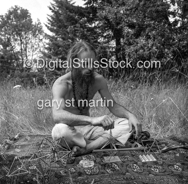 Peter (AKA Ramakasha) In The Field, Analog, Portraits, Men, Black and White