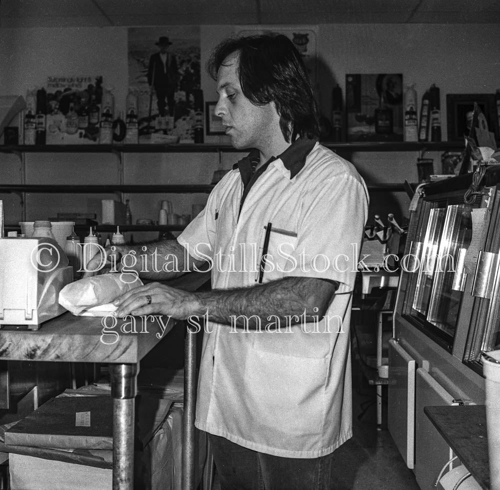 Andrew Gallo in Santa Ana, Gallo Family Shop Analog, Portrait, Men, Black & White