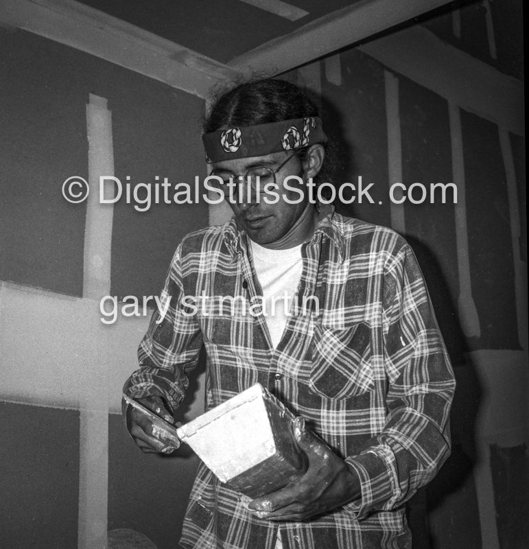 Richard Pemberton Drywalling, Costa Mesa, Analog, Portraits, Men, Black and White