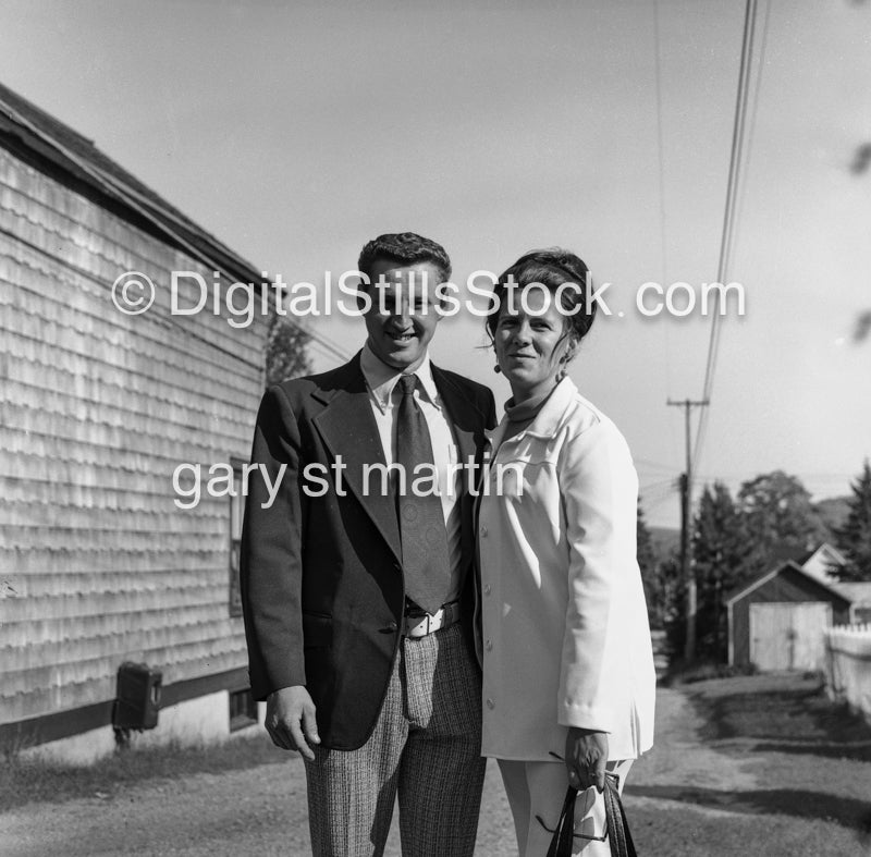 Iridologist Dr. Christopher And Wife analog, black and white, portraits, groups