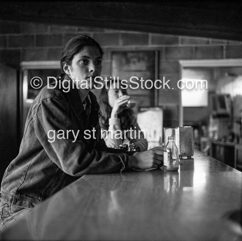 Lady at the Counter