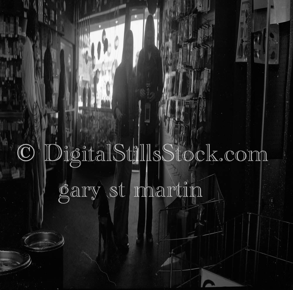 Gary and Diane in Distorted Mirror Analog, Portraits, Groups B & W