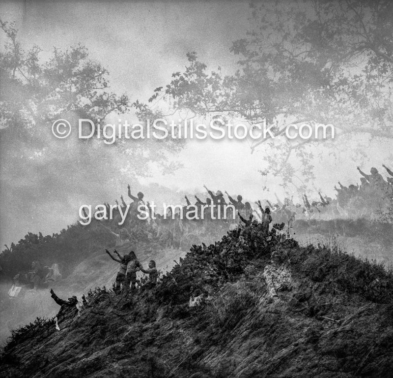 Hippies on Hill Superimposed