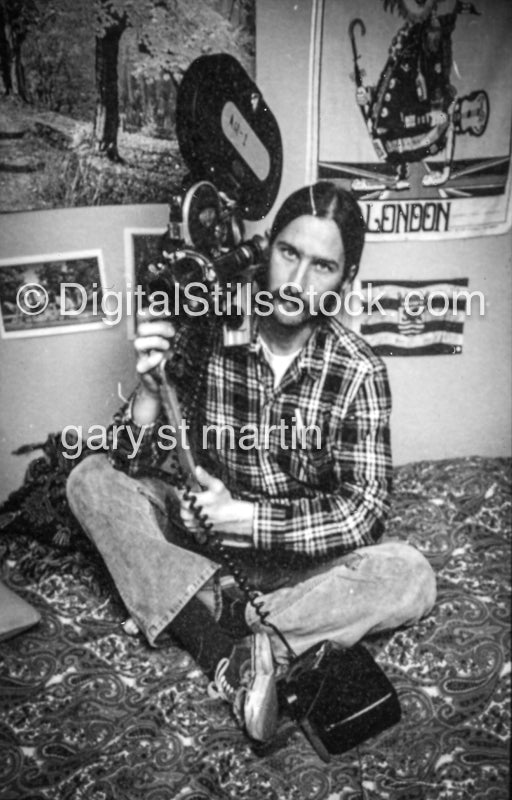 Gary with a 16mm Film Camera