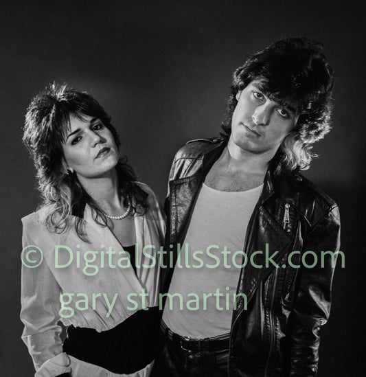 Danny and Elaine,  Being Serious, Clubland, analog, black and white, clubland