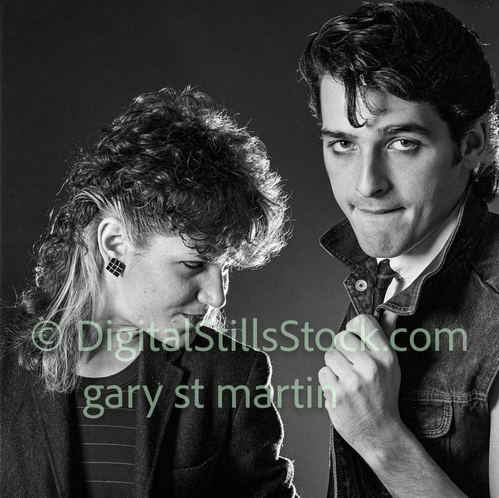 Danny and Elaine Clubland, analog, black & white, clubland