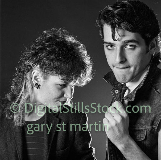Danny and Elaine Clubland, analog, black & white, clubland