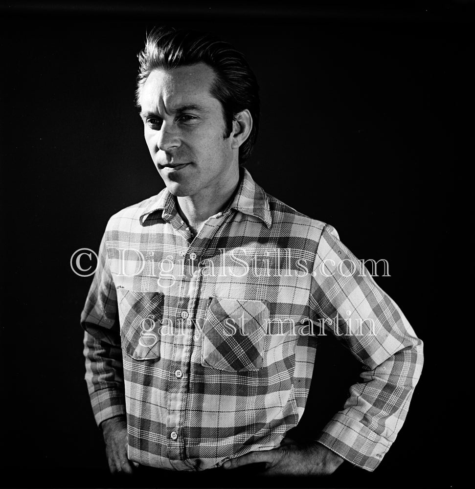 Arms on the Hips, analog, black and white, 80s rock