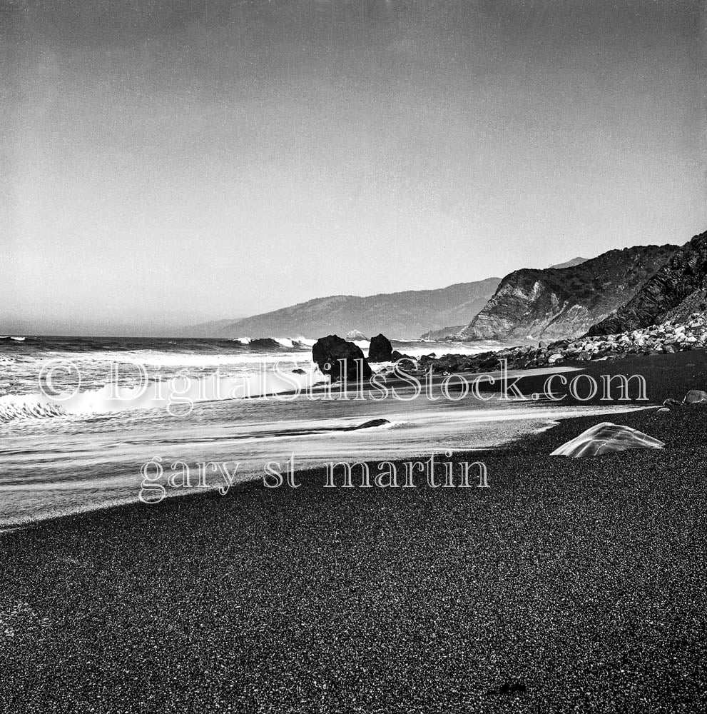 Water Washing Up Unto Big Sur Shore