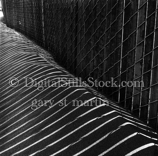 Picket Fence and Sunbeams in California