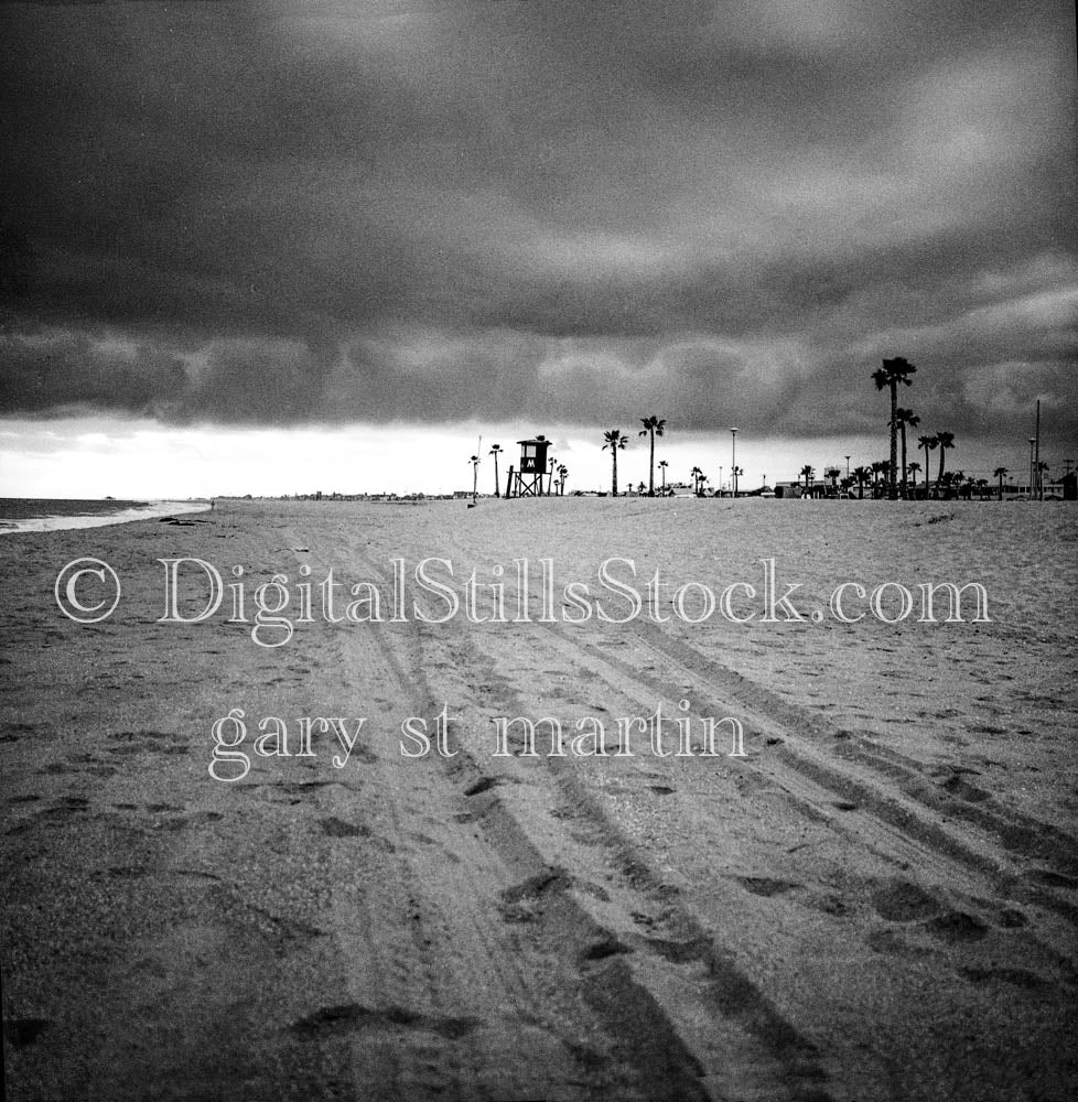 Stormy Beach in Newport California