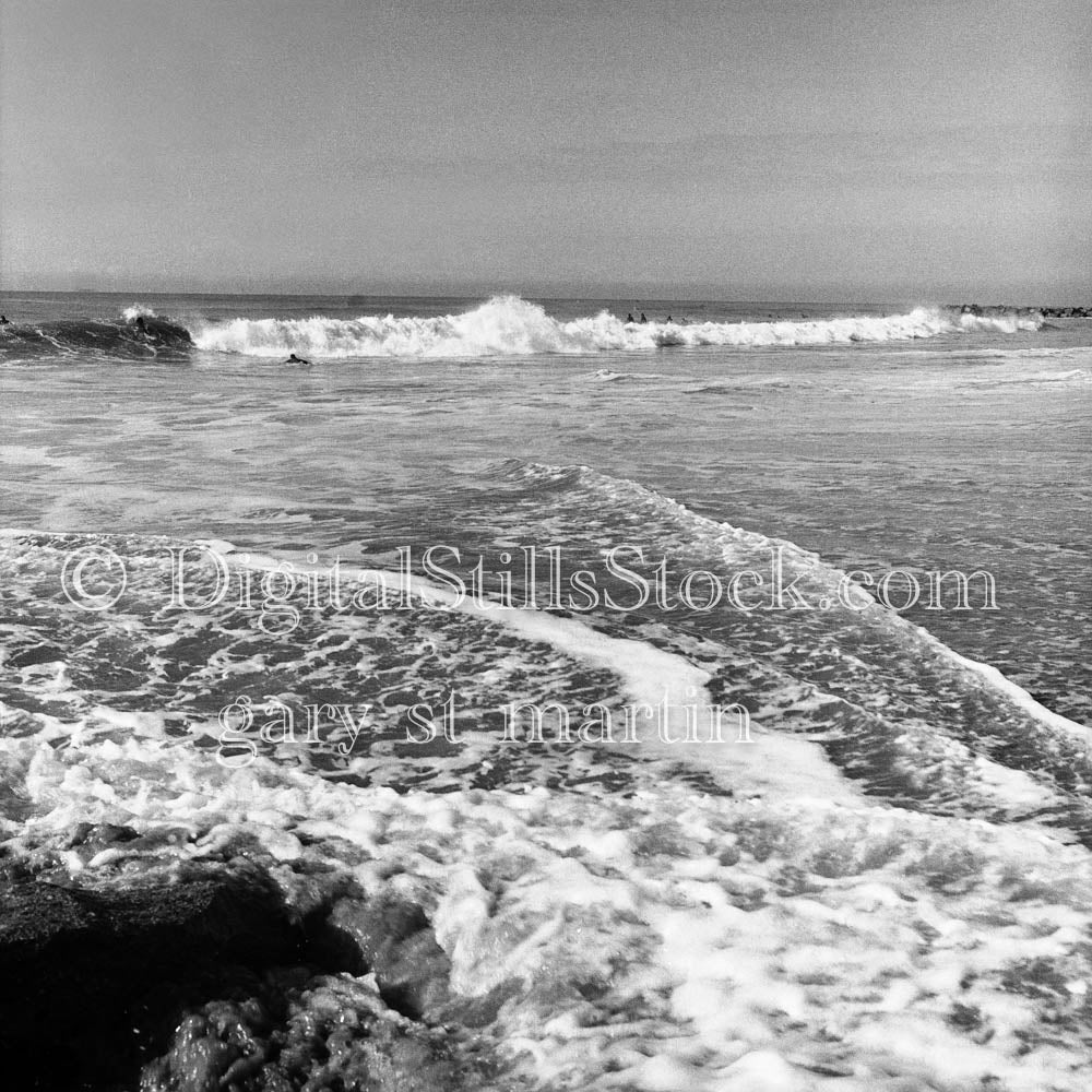 Waves Crashing Into Newport Beach