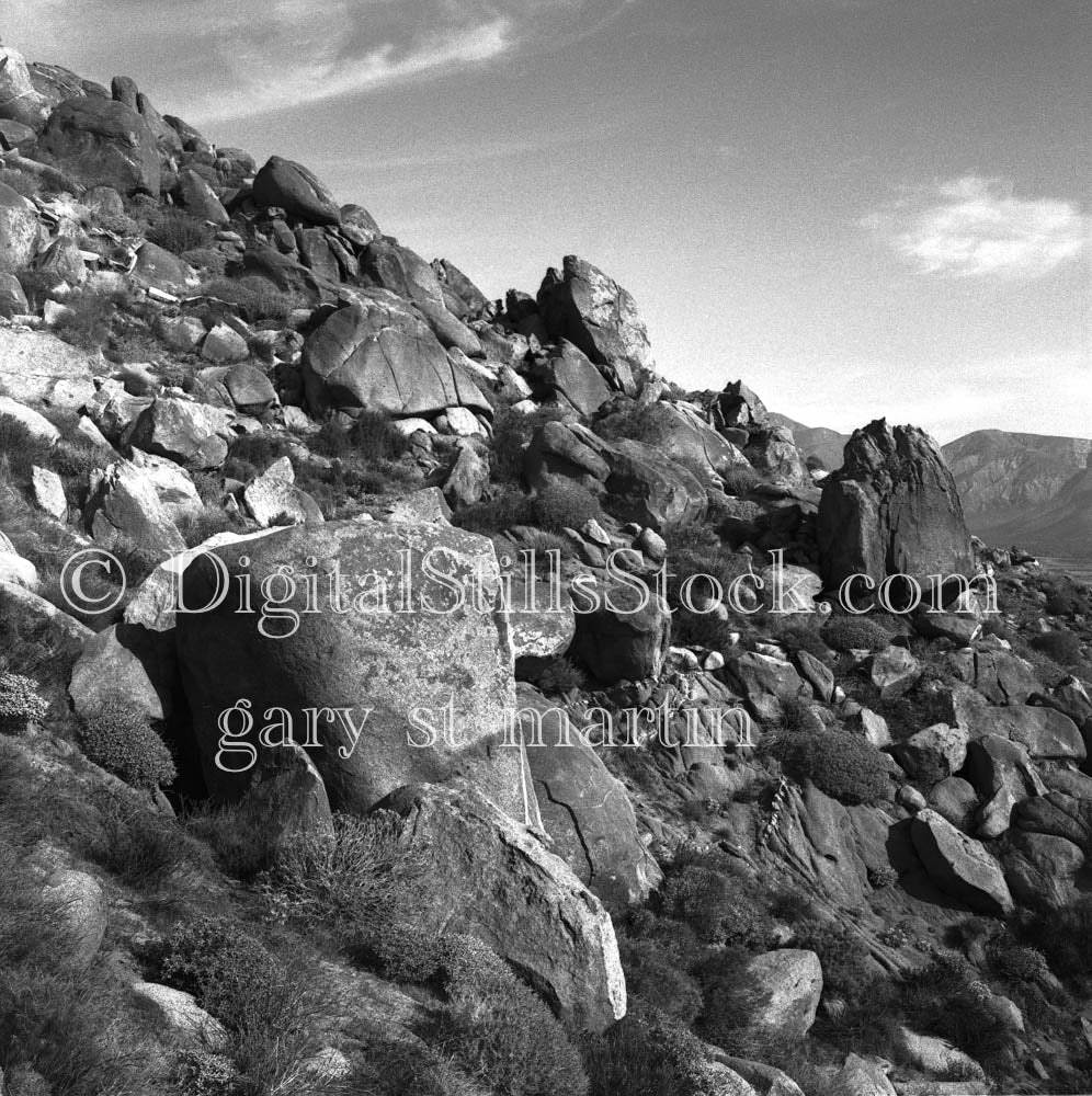 Slanted Rocky Mountain in Palm Springs