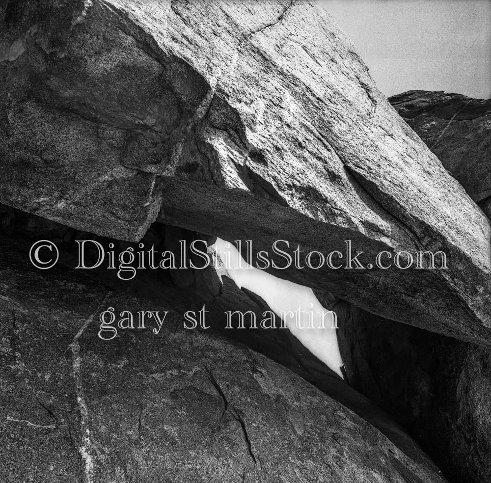 View Between Slanted Rocks, Palm Springs