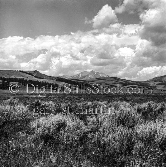 Fluffy Clouds Above Oregon Valleys