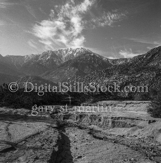 Snowy Oregon Mountains in Distance