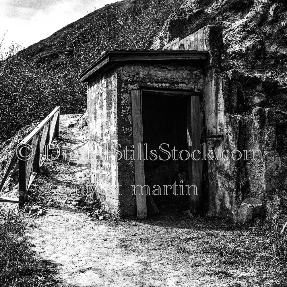Guard Shack Along Mountain Trail