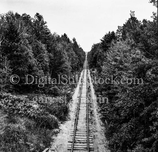 Bottom of Wooden Railroad Tracks