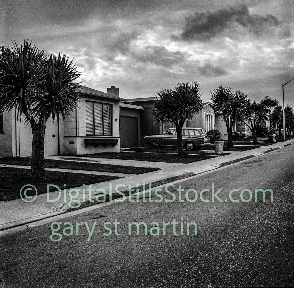 Daly City, suburbia, San Francisco, analog, black and white, oddities