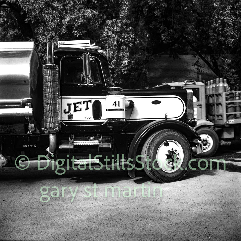 JET, Petroleum Truck,analog, black and white, oddities