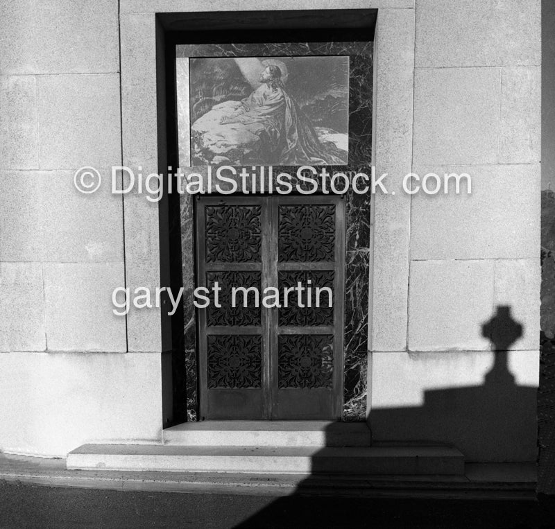Reflection, Graveyard,, the Bay Area, Black & White, Oddities
