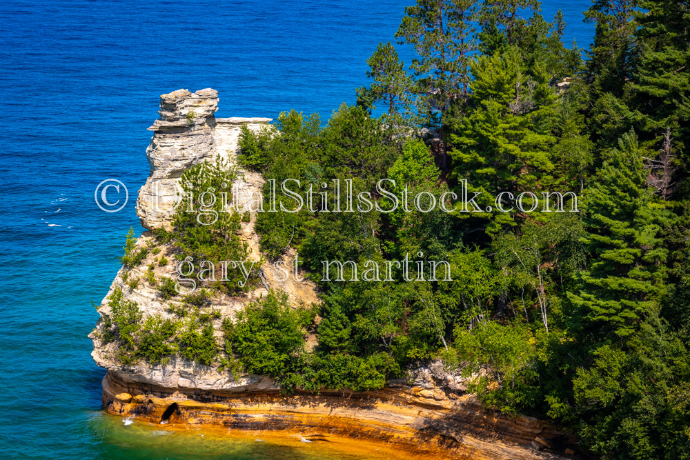 Close up of Miner's Castle, digital Munising