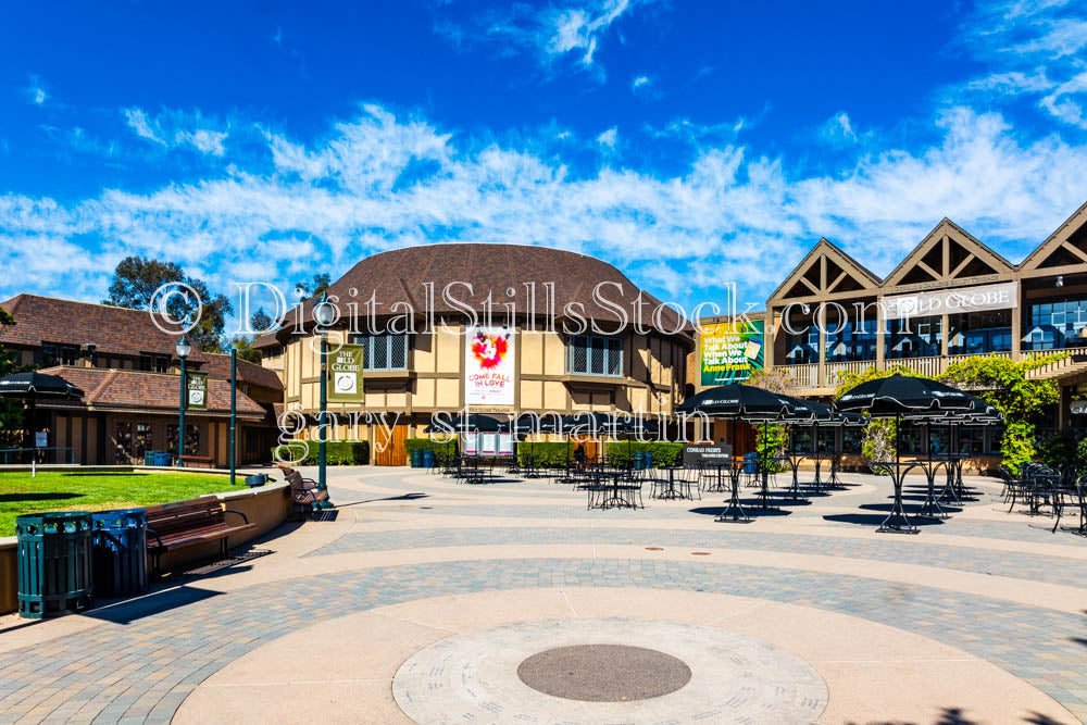 Old Globe Courtyard, Balboa Park, digital