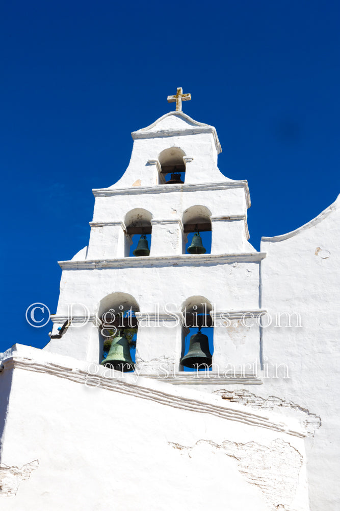 Bells of Mission De Alcalá, Digital, California,  Missions