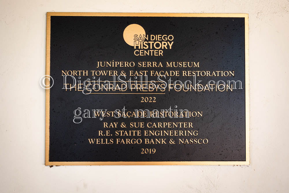 Junipero Serra Museum History Center Sign, digital, museum