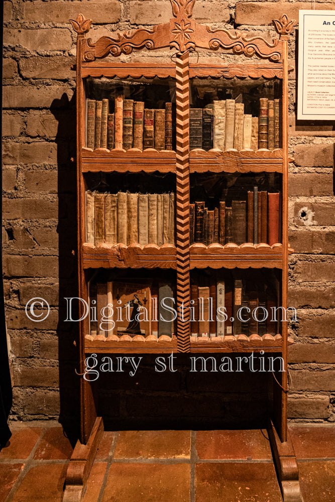 Mission Books in a Case, Digital, California, Missions